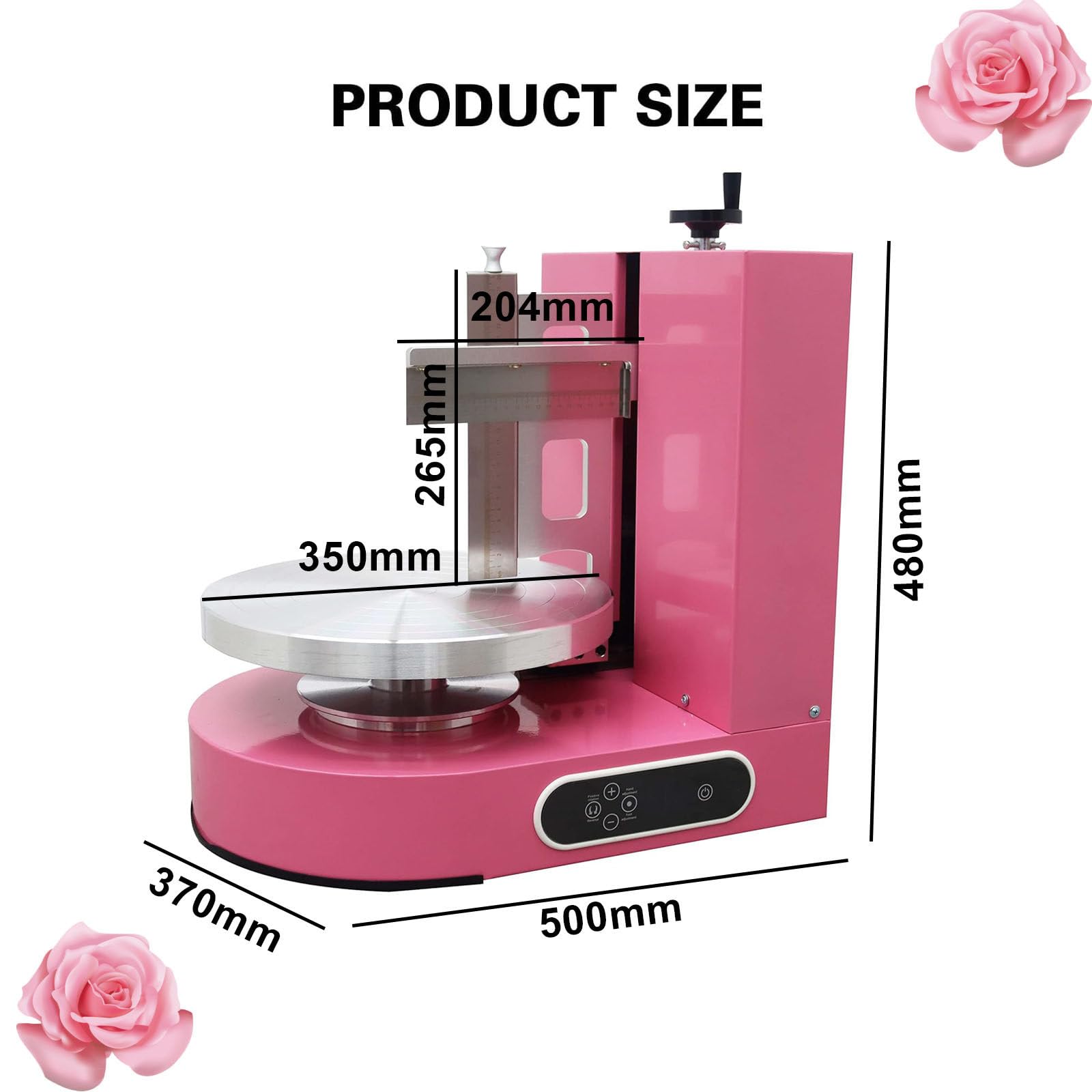Máquina para untar pasteles para alisar crema de mantequilla en pasteles de 4 a 12 pulgadas, ideal para panaderías, restaurantes y tiendas de postres, ahorra tiempo y energía