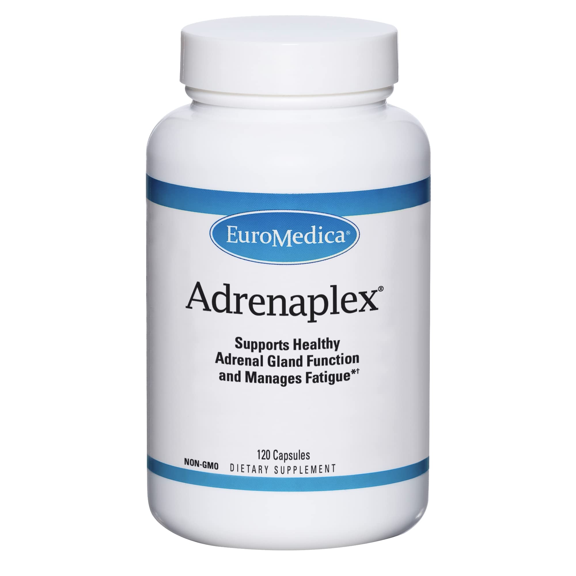 EuroMedica Adrenaplex - Adrenal Gland Function Supplement - Glandular Support Supplement with Vitamins C & B6 - Supports Healthy Adrenal Function - Keep Out of Reach of Children - 120 Capsules