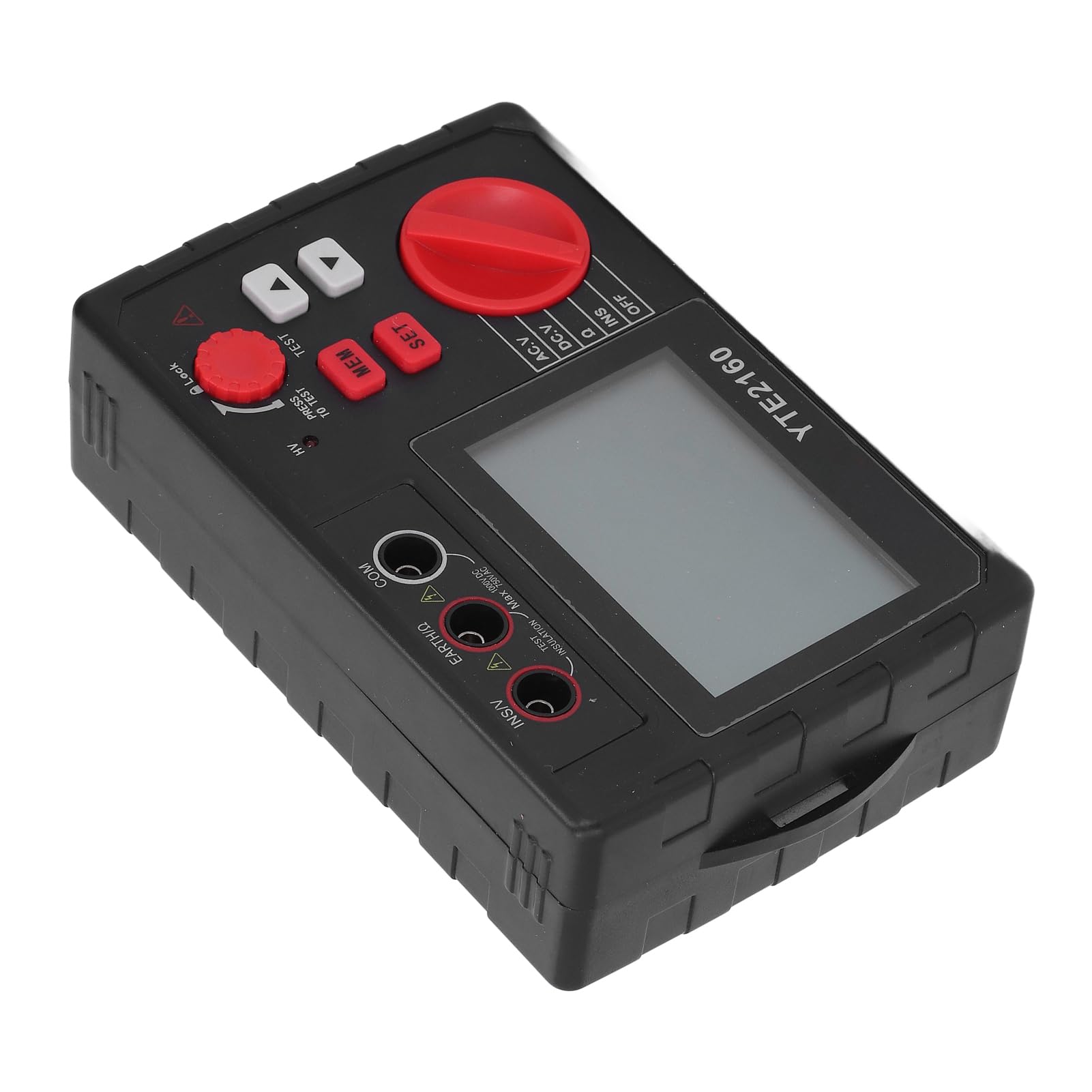 Cyfrowy Miernik Rezystora, Tester Wartości Izolacyjnej 0-10GΩ 9999 LCD, Miernik Rezystancji Uziemienia Odpornego dla Telekomunikacyjnego Serwera, Przedsiębiorstwa Przemysłowe