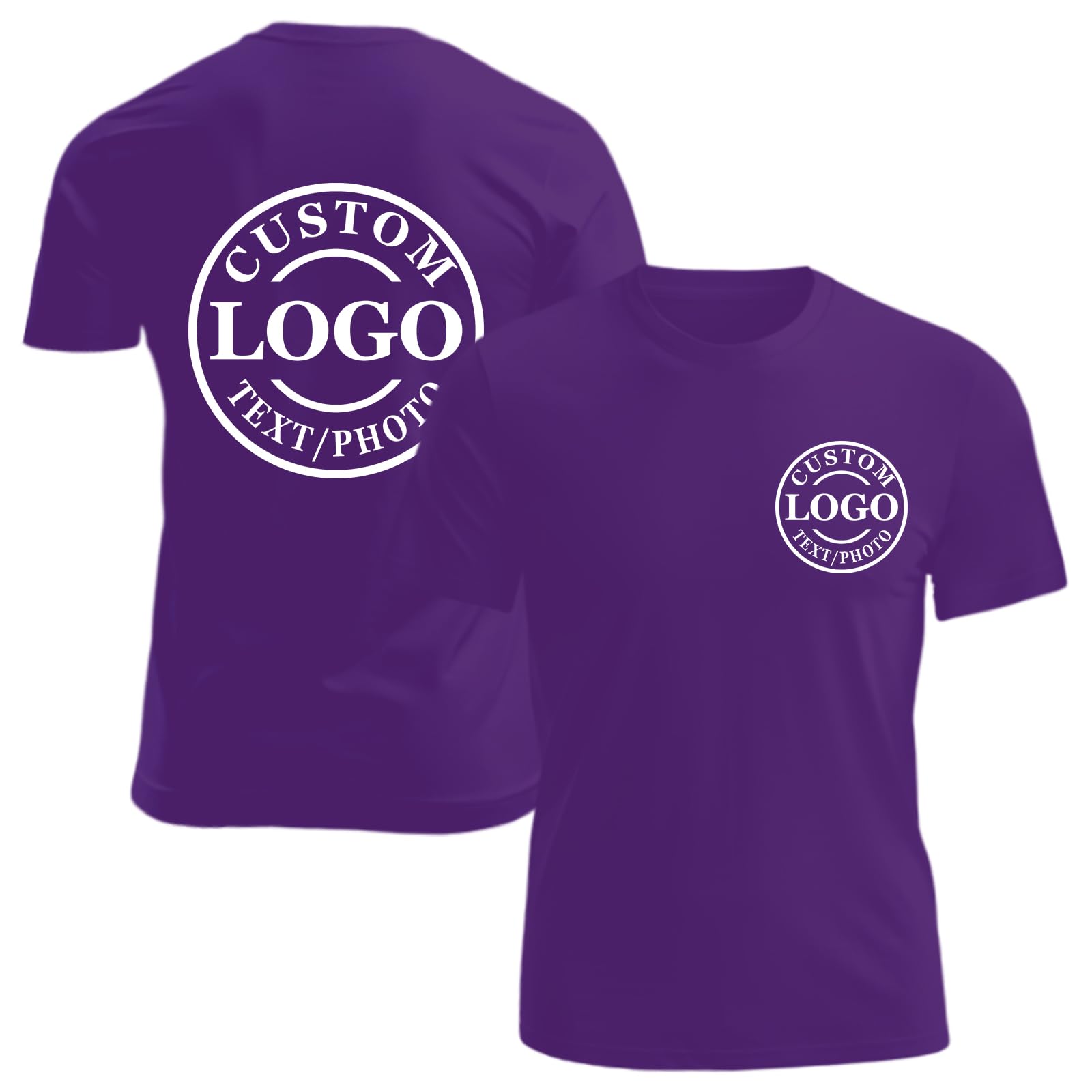 Personalized Tshirts Custom T Shirts for Men Women Design with Logo Image Text Cotton T-Shirts Front&Back