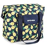 Robusta y elegante: La bolsa de playa de poliéster es muy elegante. El bolsillo principal tiene una cremallera. El bolsillo de la solapa, que es bueno para los objetos más pequeños, como una llave o un smartphone, se asegura con un cierre de velcro