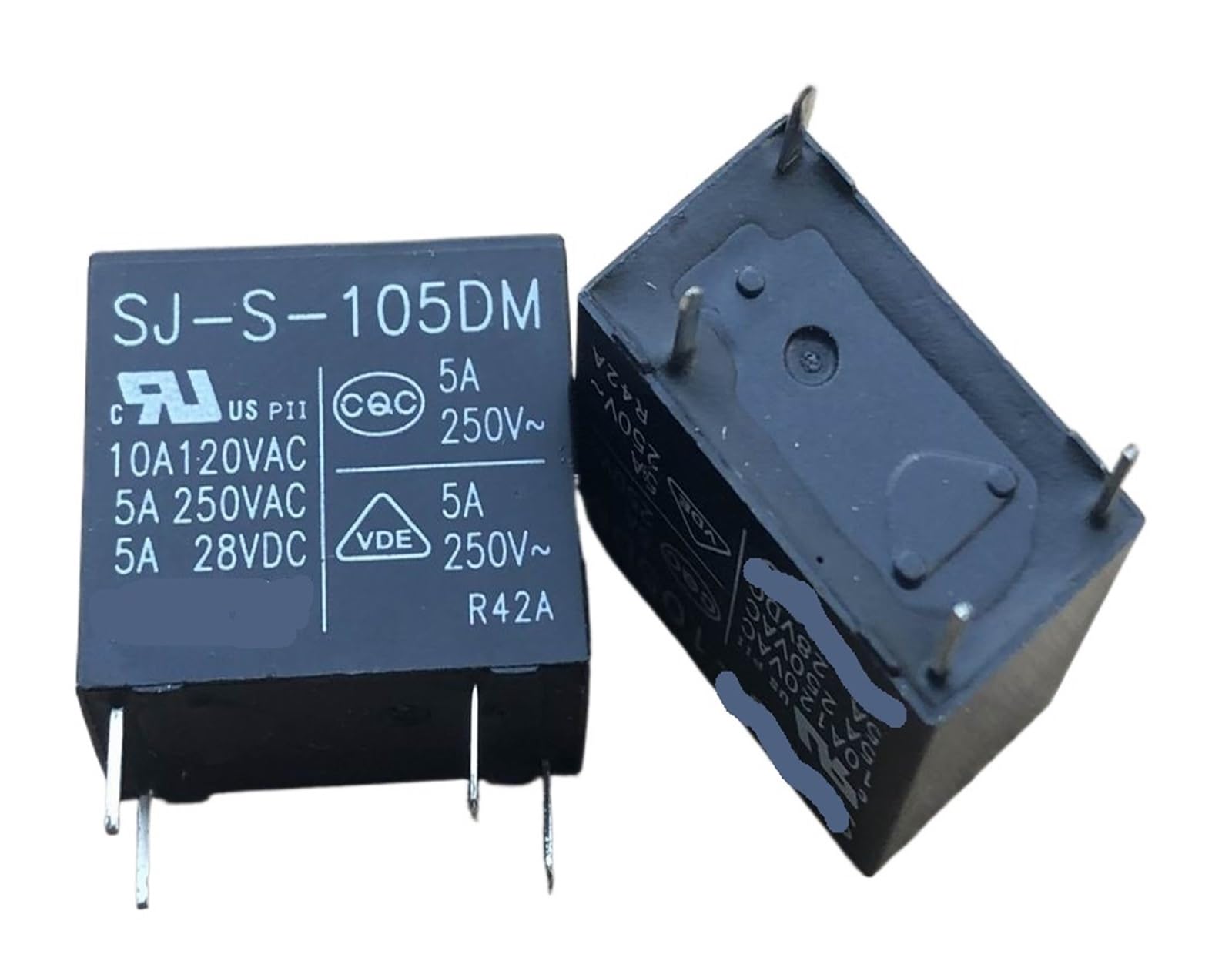 Relé SJ-S-105LMH micro relé 5V de bajo consumo con 4 pines 3A 3