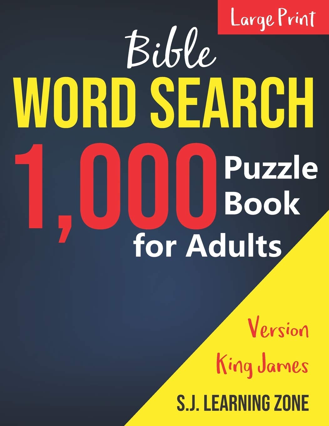 1,000 : Bible Word Search Puzzle Book for Adults: King James Version (Large Print)