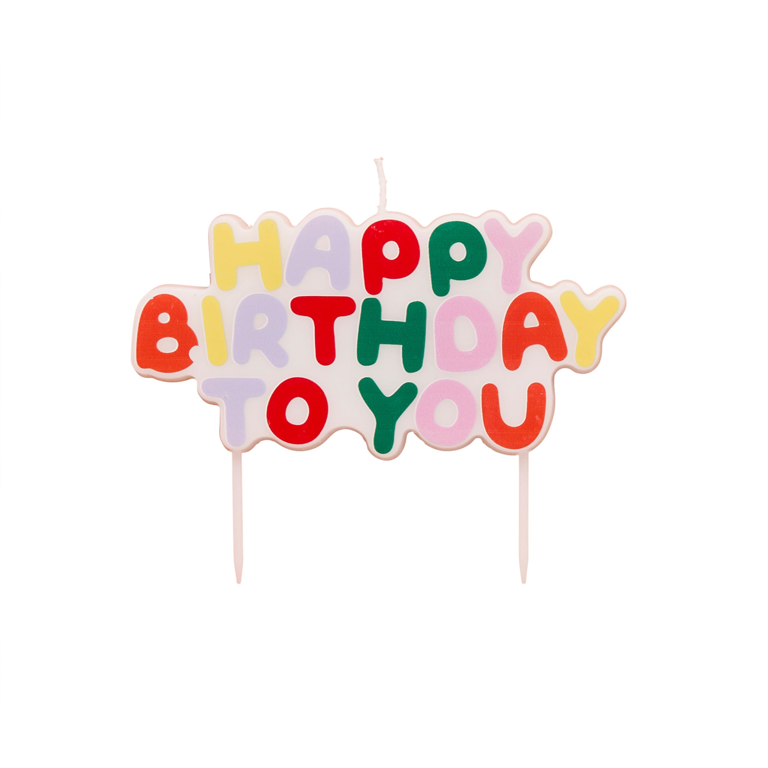 Playful Brights 'Happy Birthday to You' Candle