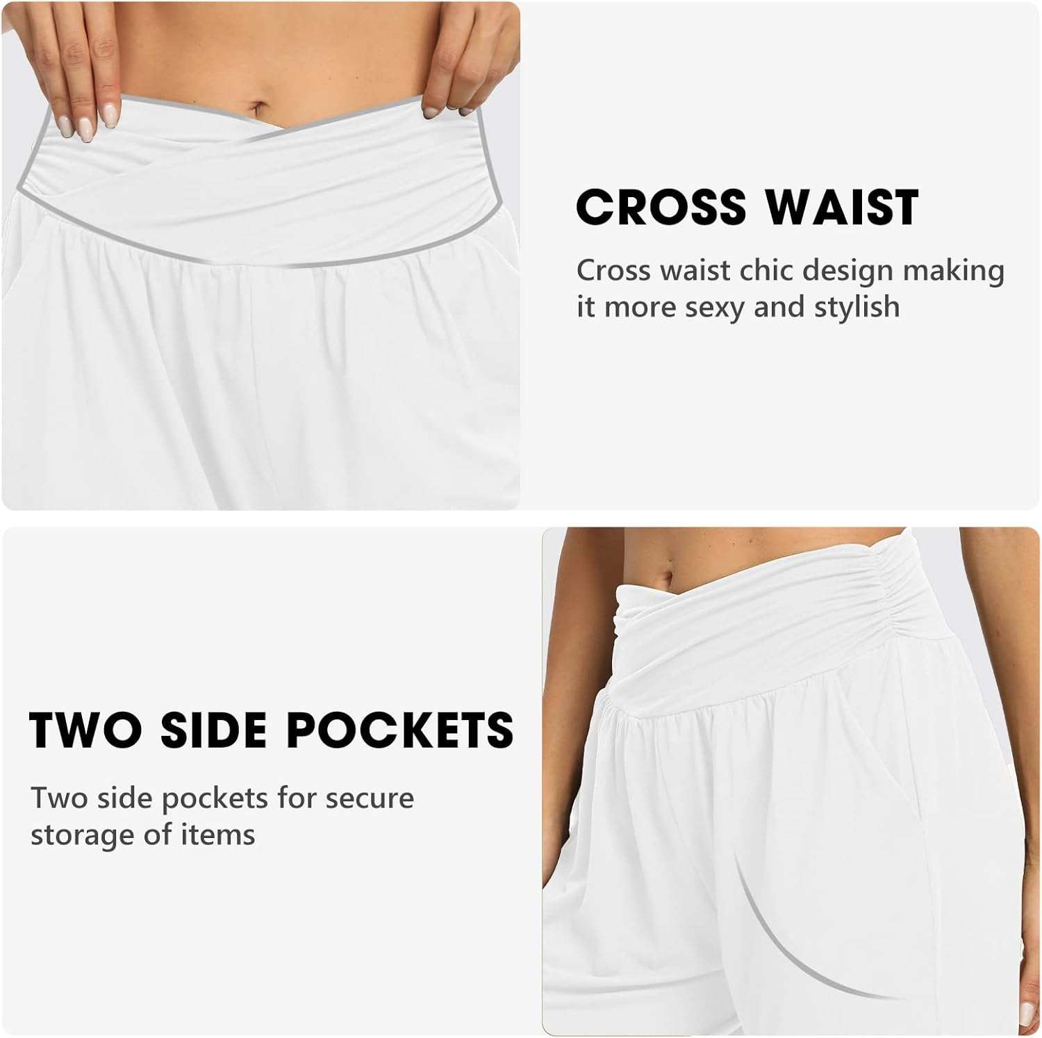 DIBAOLONG Womens Yoga Sweatpants Loose Workout Harem Joggers Casual Comfy Lounge Pajama Pants with Pockets - Image 4