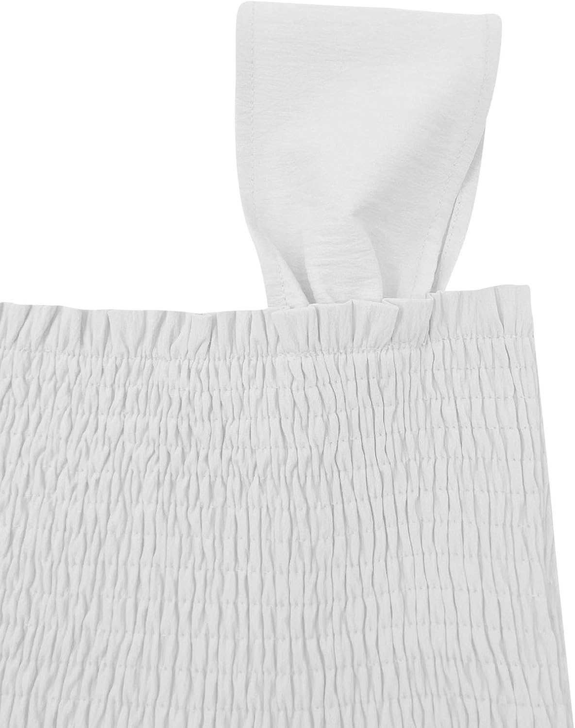 Bingerlily Girls Summer Casual Tops Square Neck T Shirts Cute Smocked Top Tees - Image 4