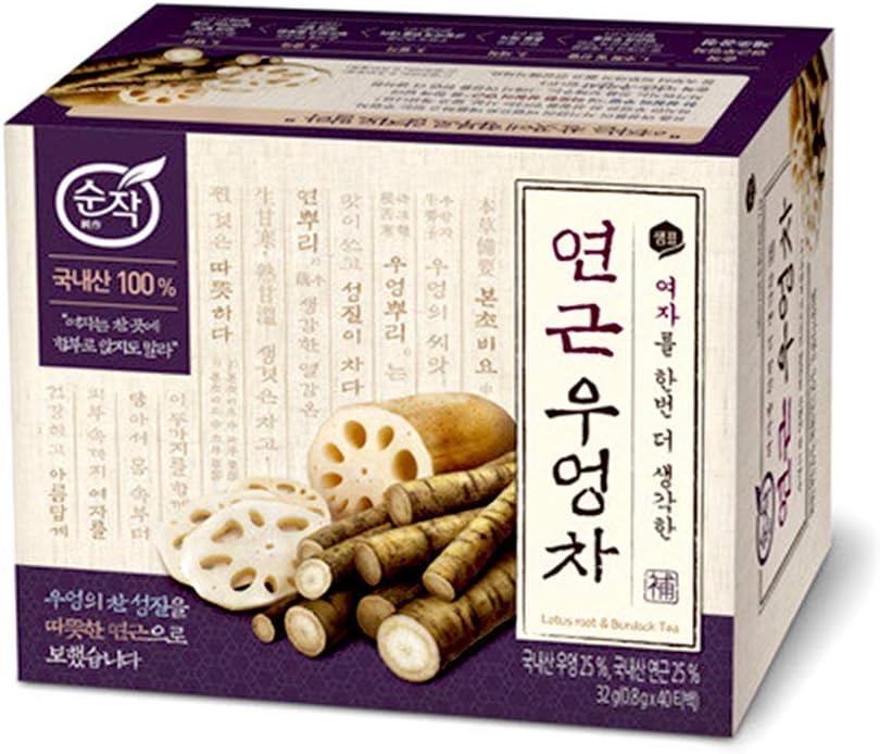 100% Natural Organic Tea 0.7g x 40 T / Tea bags (Lotus Root & Burdock Tea)