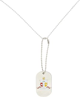Kappa Alpha Psi Fraternity Dog Tag Necklace with Crest Greek Nupe (Style B - Silver Traditional)