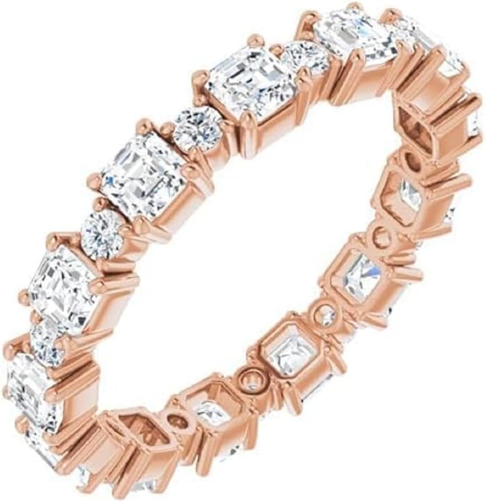 1-5 Ct Moissanite Engagement Ring 10k 14k 18k Gold & 925 Sterling Silver Eternity Moissanite Ring Christmas Gift For Women