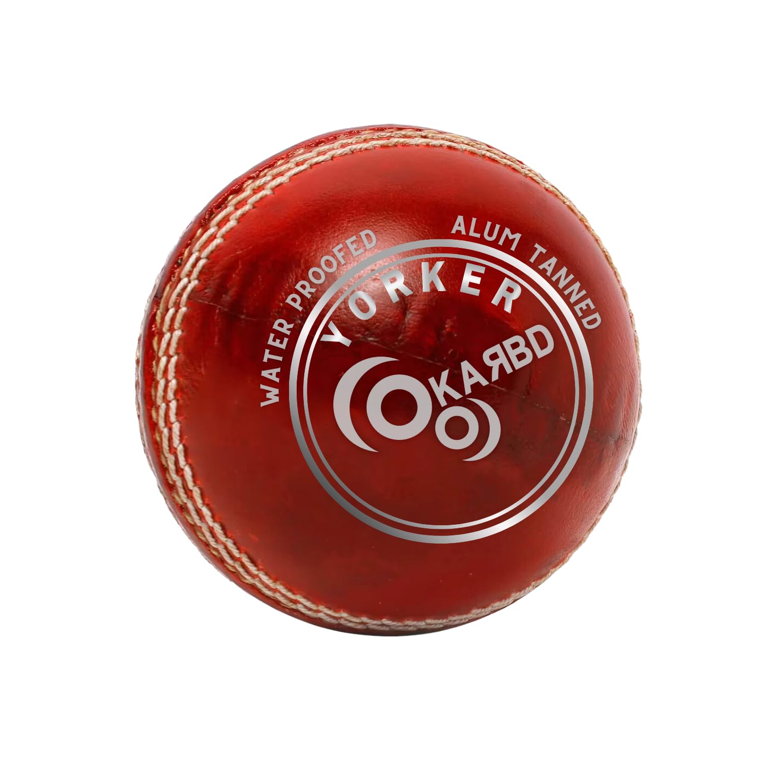 KARBD Cricket Ball Leather 4 Piece Professional Hand Stitching Seam Waterproof Coating Hard Season Ball for Practice and Tournament Club Matches (40 to 50 Overs, Yorker Red) (B0CHVWSG1W) Amazon Price History, Amazon Price Tracker