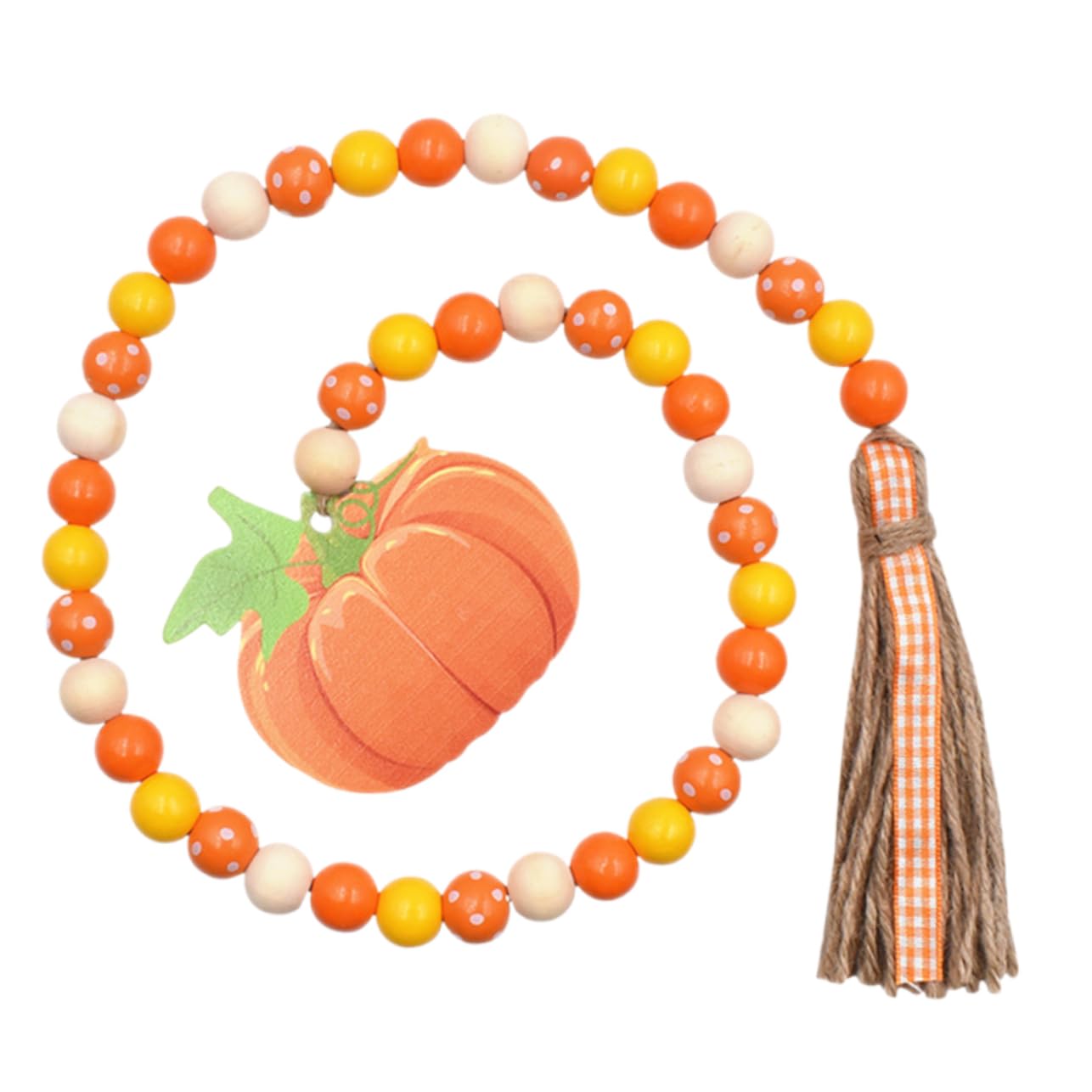 TEHAUX 5stücke Rustikale Holzperlengirlande Mit Quaste Deko Für Herbst Und Thanksgiving Vielseitig Einsetzbar Als Und Fensterdekoration Langlebig Und Romantisch Für Zuhause Und Garten