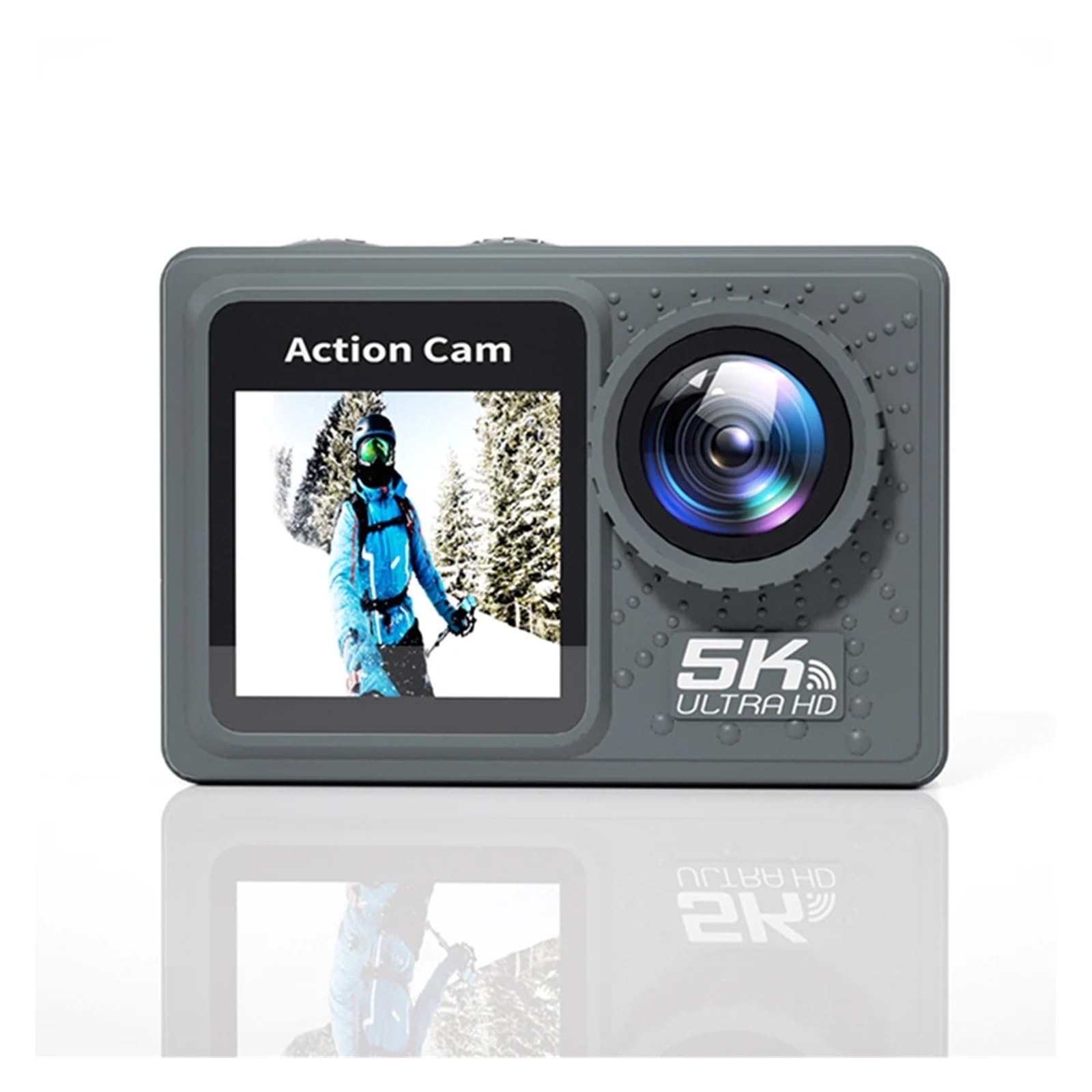 5K 4K 60FPS Action Camera Anti Shake WiFi Sport DV Cam Doppio Schermo Telecamera da Ciclismo Esterna 170 ° Grandangolare con Telecomando Alta Risoluzione