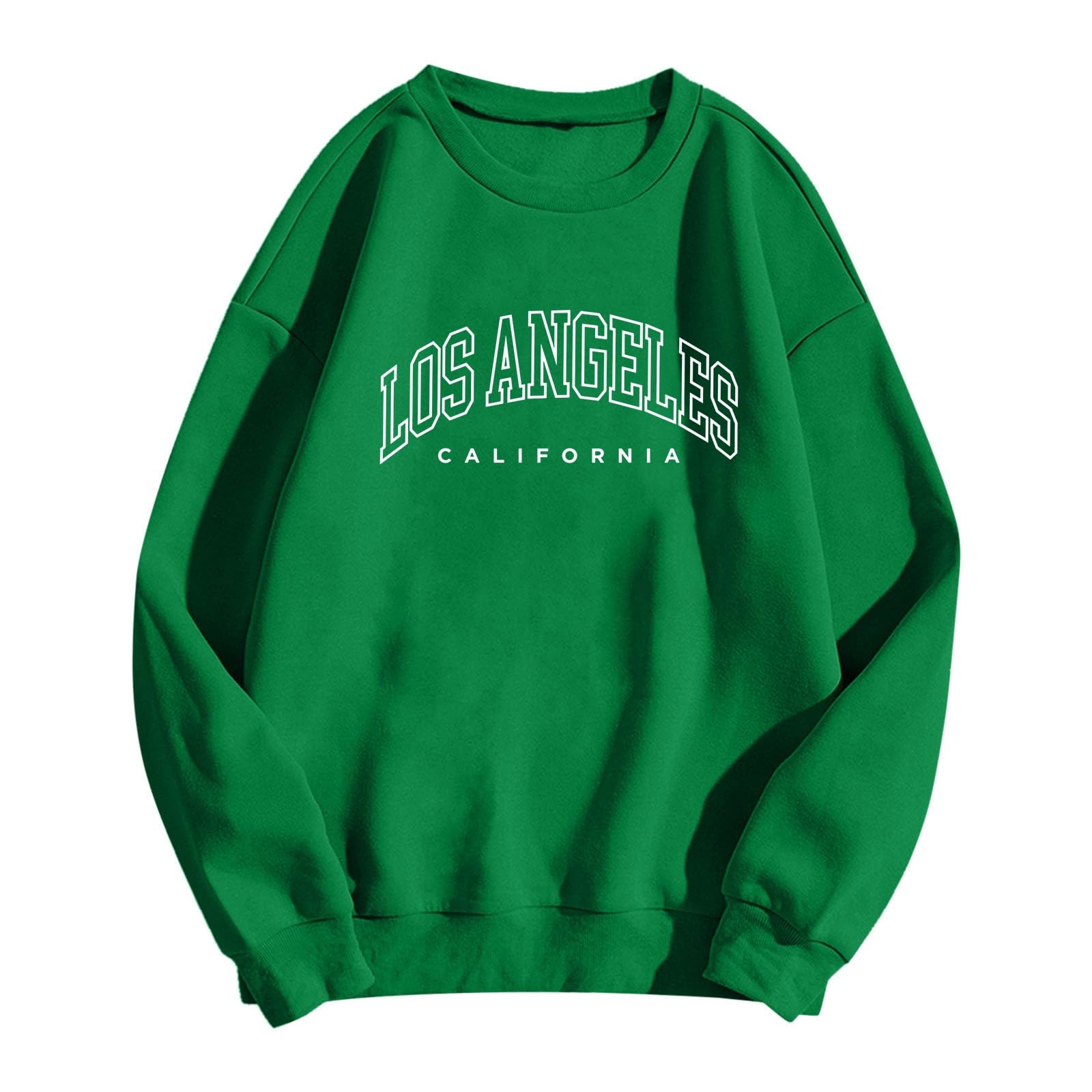 Sweatshirt femme avec capuche pull imprimé vert XL - 3