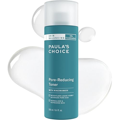 Paula's Choice SKIN BALANCING Pore-Reducing Face Toner with Niacinamide, for Oily Skin & Combination, Minimizes Large Pores, Controls Oil & Shine, Hydrates & Replenishes, Fragrance-Free