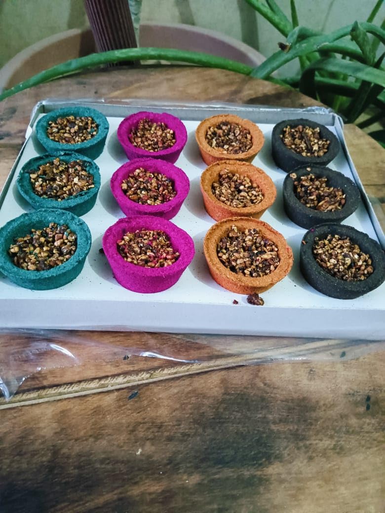 Natural LOBHAN Cup/SAMBRANI DHOOP / 12 Cups PER Box/for Home Office, Pooja Rituals Positive Energy, FRAGNANCE/Big Cup/HAVAN Cup by NOHA MERCADO-image-46