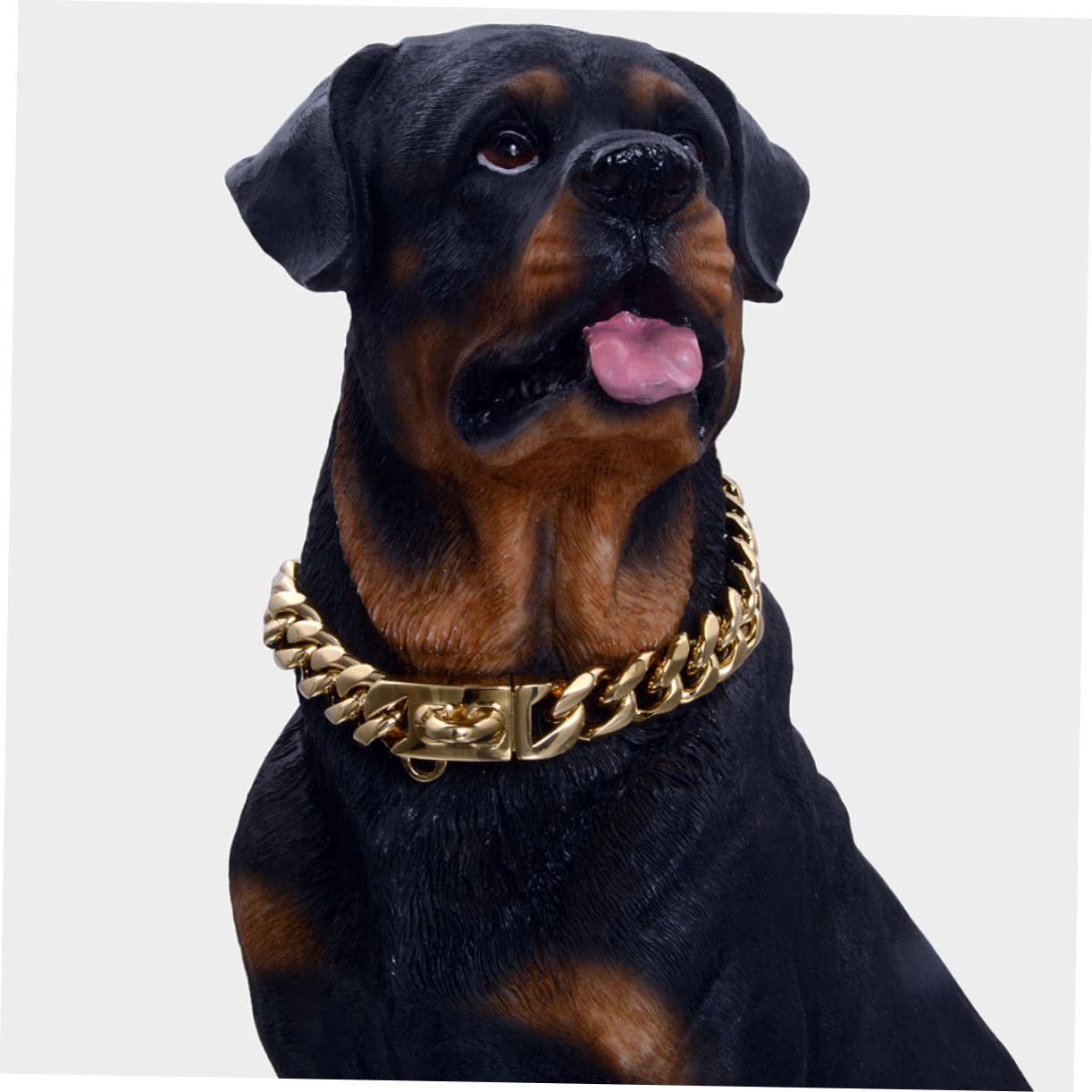 Sosoport Collar Decorativo para Cachorros Fácil de Limpiar y Colocar de Acero Inoxidable Dorado para Perro Accesorio para Cachorros y Perros Pequeños y Perros Pequeños