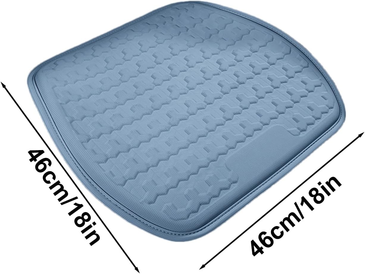 AOYEBO Car Seat Cooling Pad, Honeycomb Breathable Summer Driver Seat Cushion with Gel Cooling, Washable Car Chair Cushion for Long Drives, RV, Wheelchair, Desk & Gaming Chair (A)