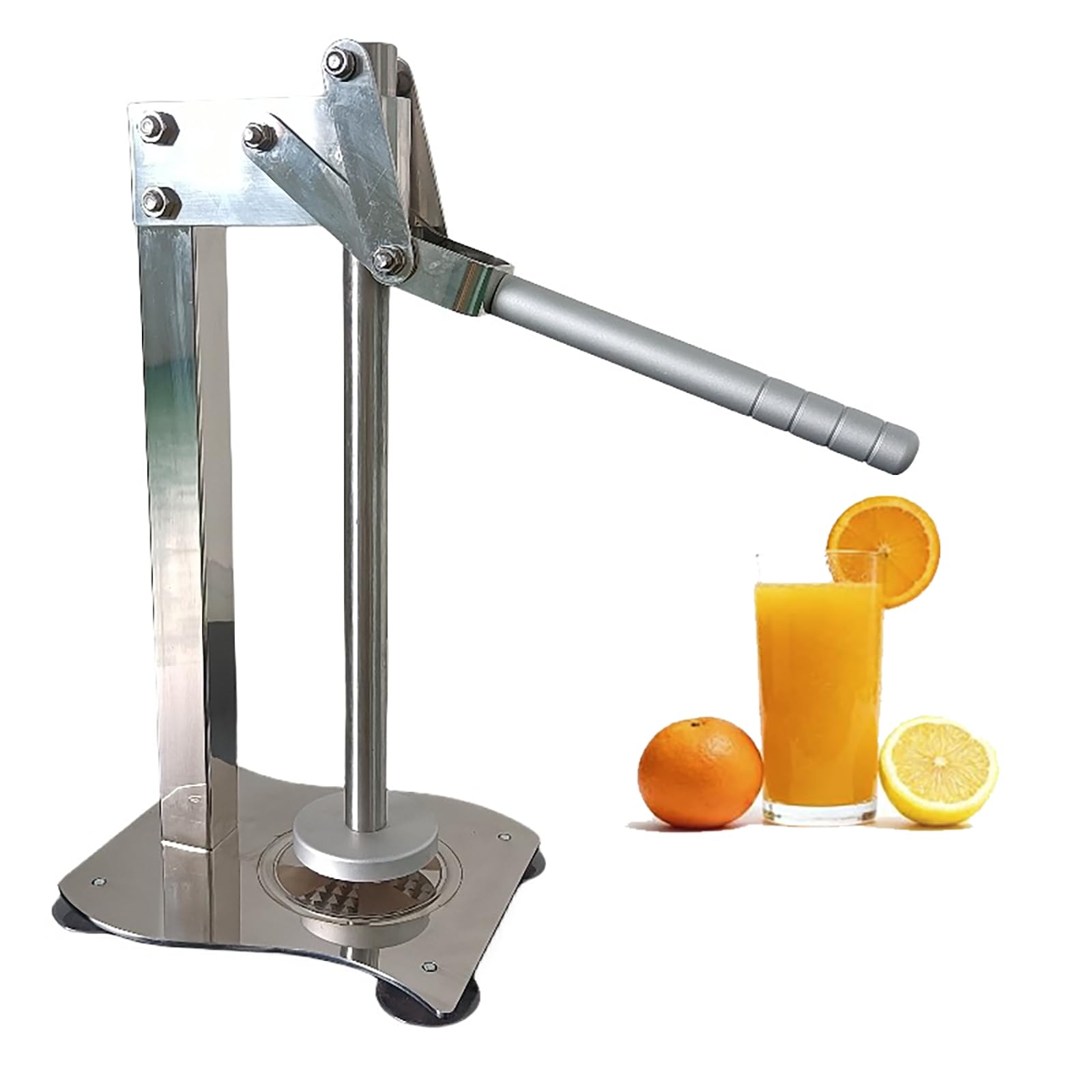 Exprimidor manual, prensa de cítricos de acero inoxidable 304 con mango