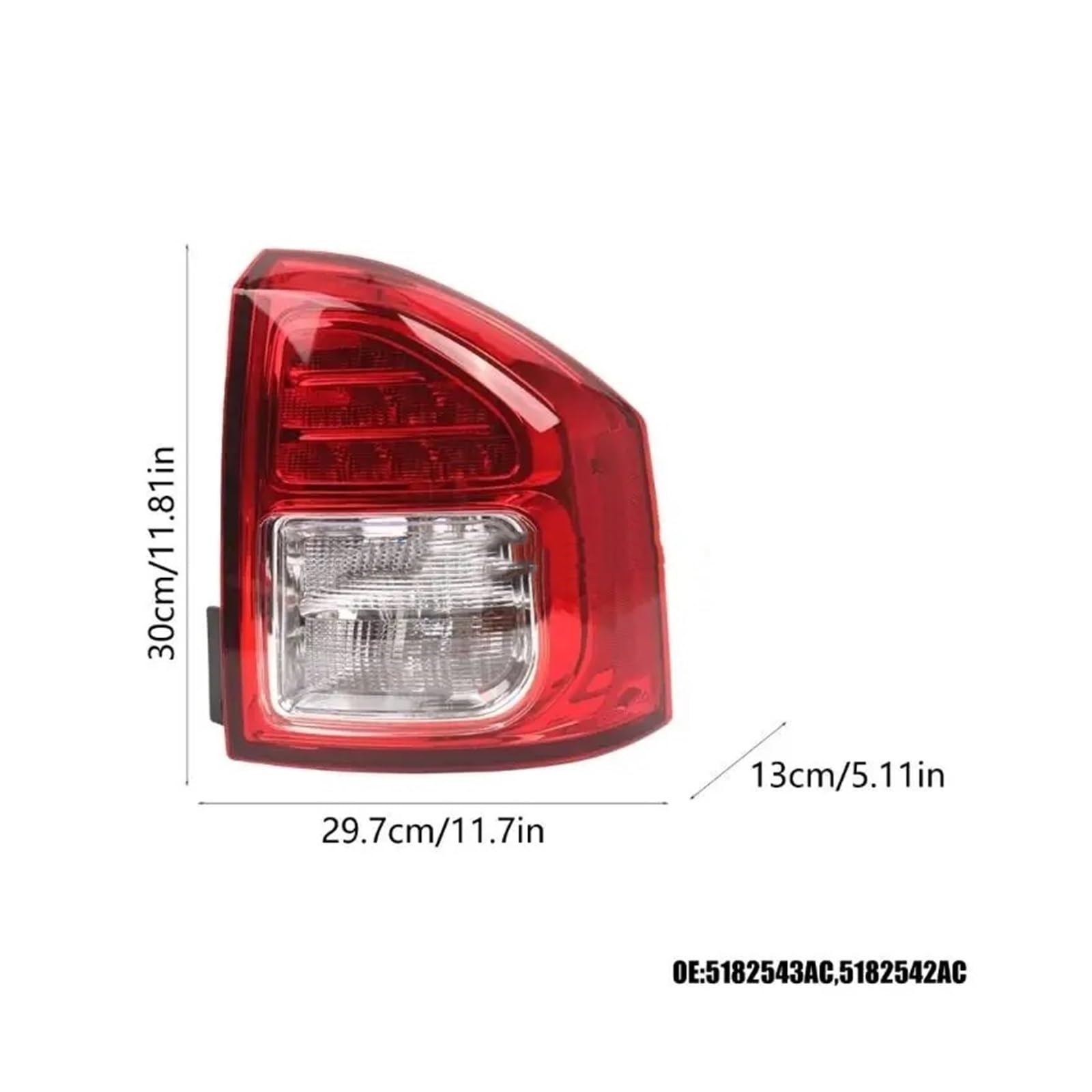 Reflector Parachoques Trasero Coche Trasera Freno Accesorios para Automóviles Compatible Iluminación Vehículo ABS Luz de Frenos