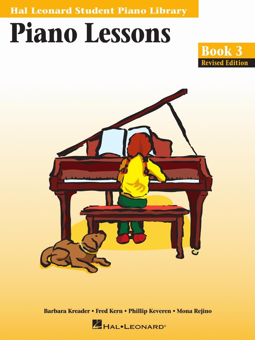 Piano Lessons Book 3 Hal Leonard Student Piano Library | Intermediate Piano Method with Sight-Reading, Rhythm, and Improvisation | Learn Folk, Jazz, Classical, and Contemporary Styles