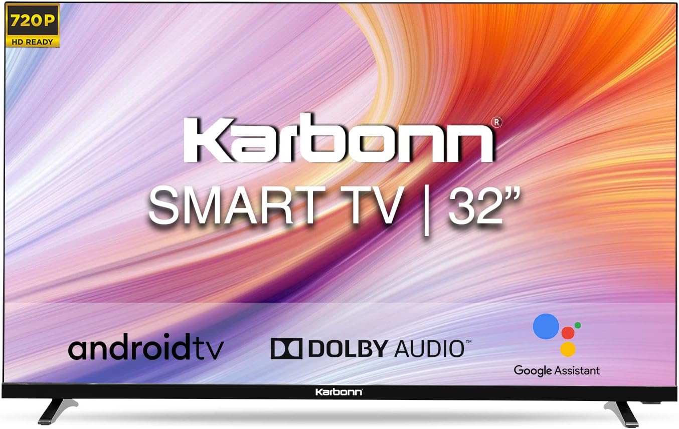 Karbonn 80 cm (32 inches) Millennium Series HD Ready Smart Android LED TV KJK32ASHD (Black)