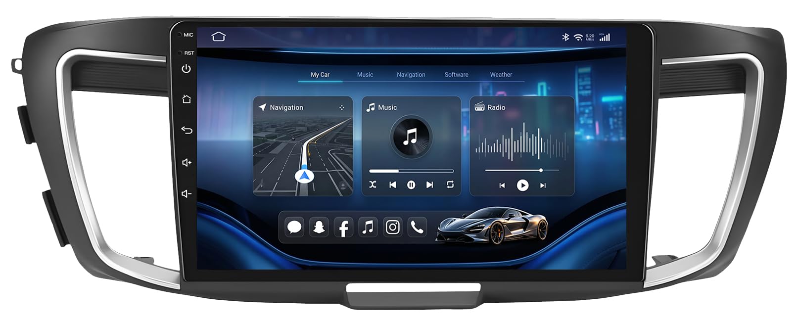 Photo 1 of [8Core 4G+64G] Car Radio for Honda Accord 9th EX-L 2013 2014 2015: 10.1" 1280 * 800 Touchscreen Stereo with Wireless CarPlay Android Auto 5G WiFi GPS Bluetooth FM AM RDS SWC Backup Camera