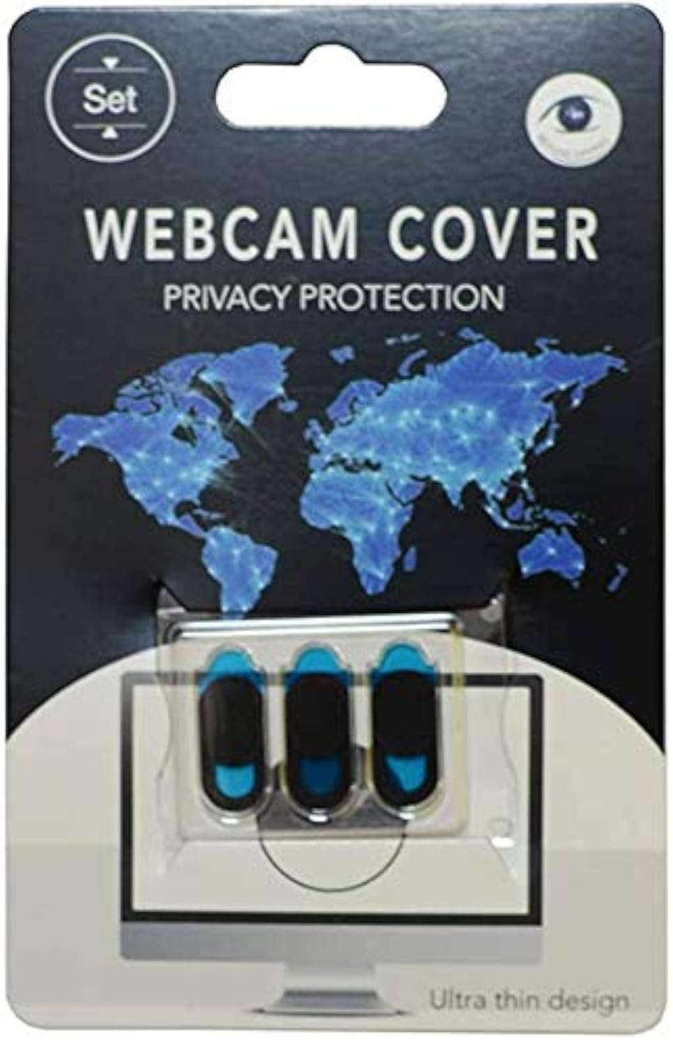Webcam Cover Thin Laptop Camera Cover Slide for All Cell Phone PC Accessories 0.03 inches Blocker Slider Great for Privacy - Black-image-41