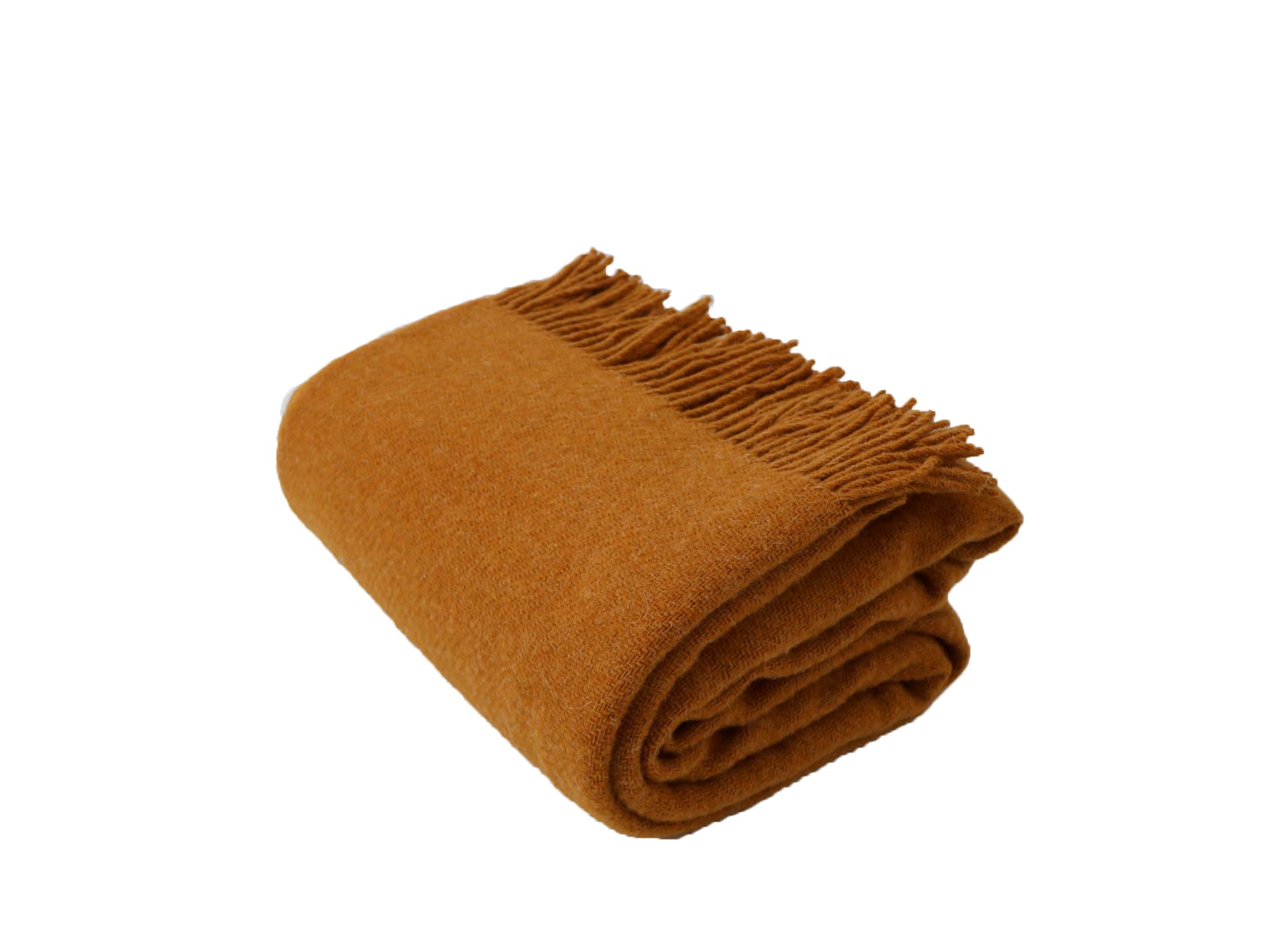 GLAESER Coperta – fair de Luxe pura lana | coperta in 100% lana | coperta per divano/divano | morbida e avvolgente | (Mel Arrowwood)