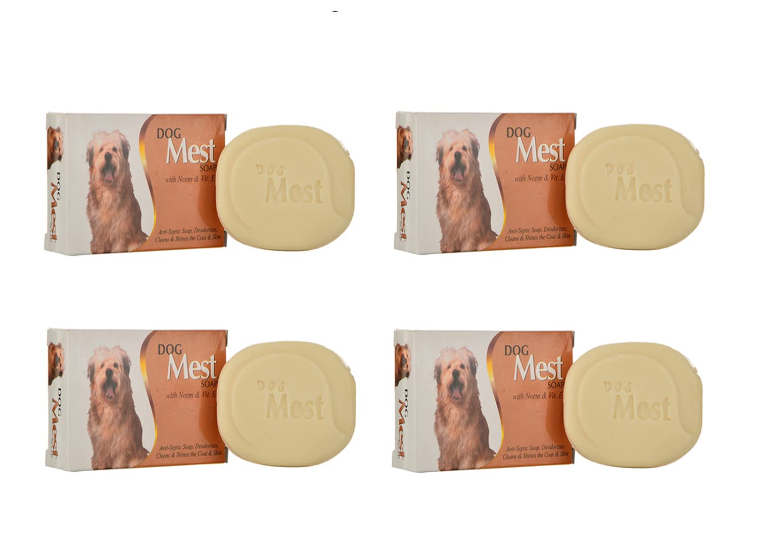 Zee Drugs Dog Mest General Cleansing Medicated Soap 300 ml Pet Coat Cleanser Pack of 4 (Suitable for Dog, Cat)