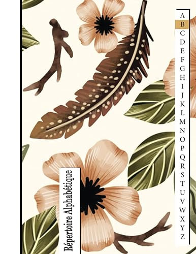 repertoire alphabétique a4: carnet Alphabétique de 160 pages avec des repères pour chaque lettres A_Z | Grand Format A4