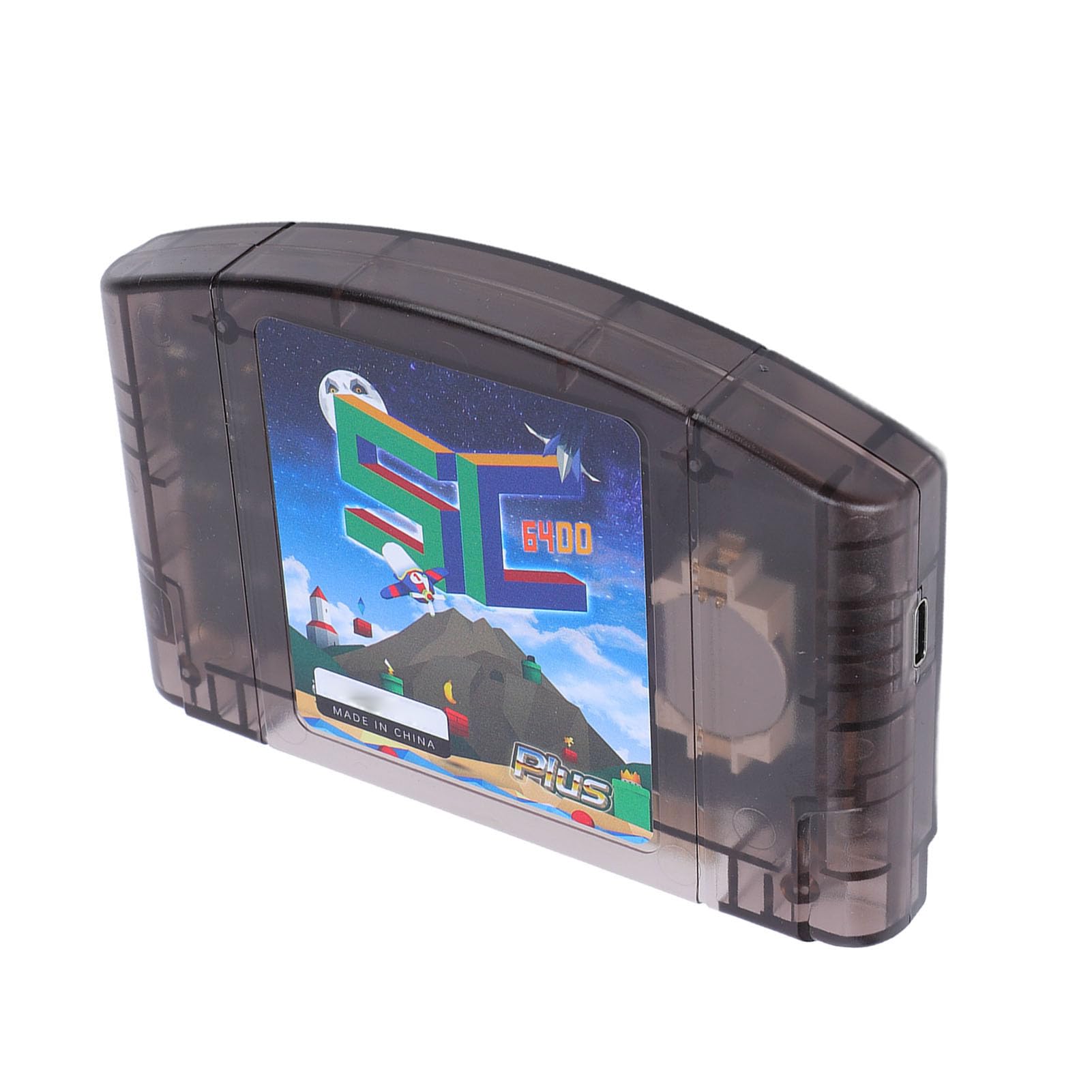 Jectse Cartuccia di Gioco N64, Cartuccia di Giochi retrò Open Source a Lettura Rapida con Memoria da 16 GB e Backup di Salvataggio Automatico, per Supporto Giochi N64 e 64DD (Trasparente)