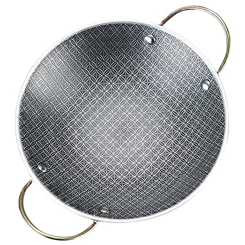 COLLBATH Stainless Steel Cooking Pot Double Handle Hot Pot Pan for Kitchen High Temperature Tolerance for Seafood Family Meals Convenient Design