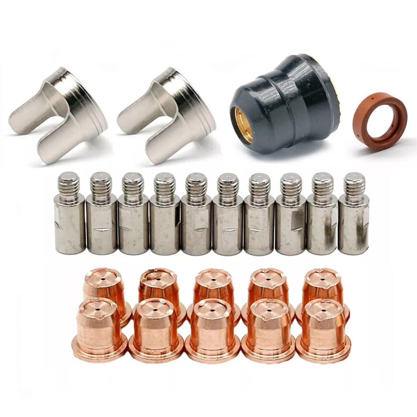 PR0105 PD0102-10 40A Plasma Drag Tip Electrode kits for YESWELDER CUT-55DS Pro CUT-65DS Pro & HARBOR FREIGHT 95136 60767 S45 Non-HF IPT40 torch,24pk