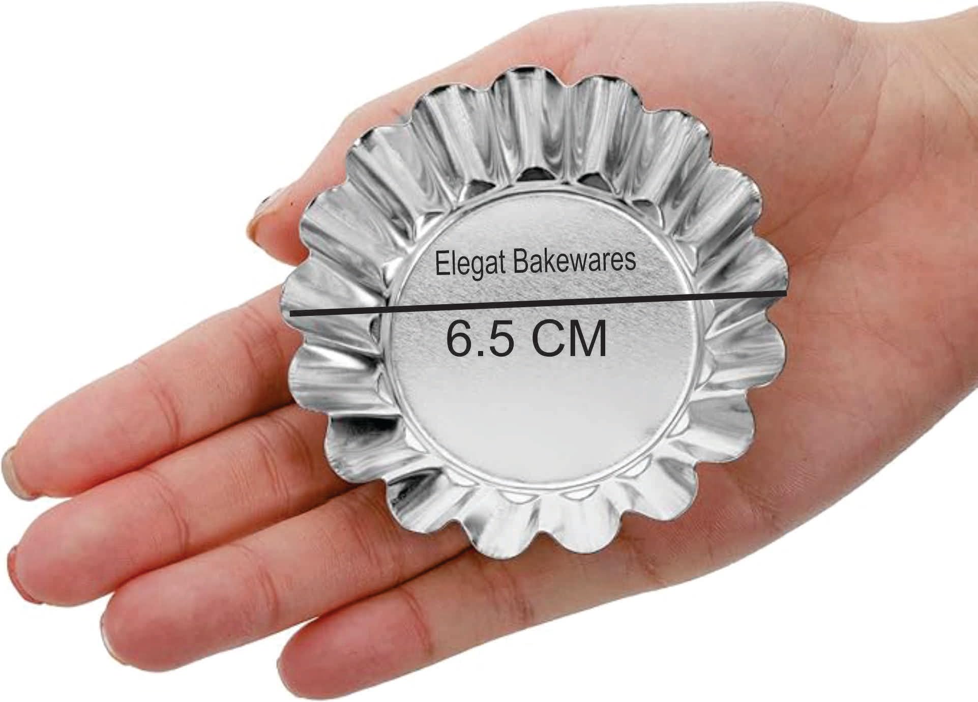 Elegant Bakeware Aluminium Cup Cake Tart Moulds Small (6.5 cm Diameter 2.2 cm Depth, Silver) - Set of 12 Pieces. (B0CLF56SQ6) Amazon Price History, Amazon Price Tracker