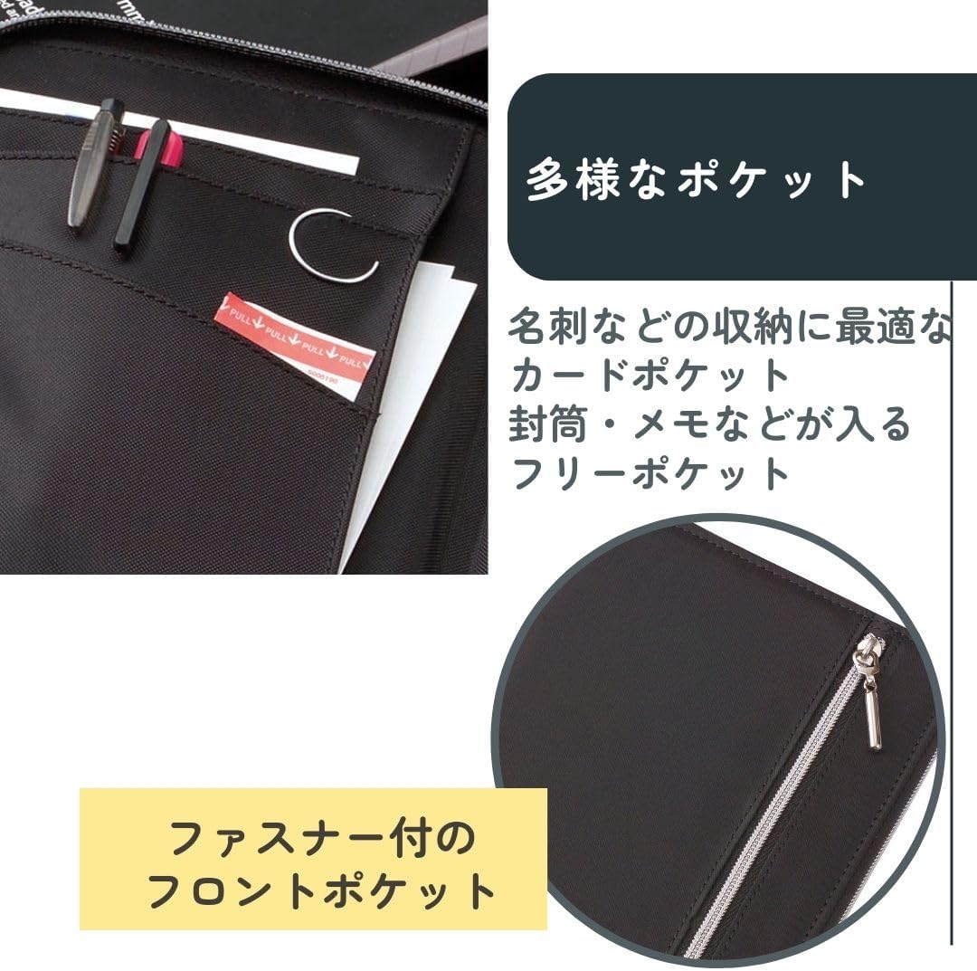 Raymei Fujii CN182P Notebook Cover A5 Nilon Multi-Cover Notebook, Pink