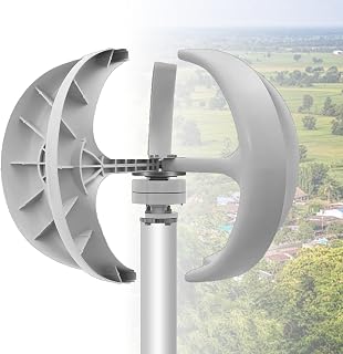 12000-W-Windkraftanlage, 5 Flügel, 12V/24V-Vertikalachsen-Windkraftanlagen-Bausatz, geeignet für Hybrid-Straßenbeleuchtung im Haushalt 24V