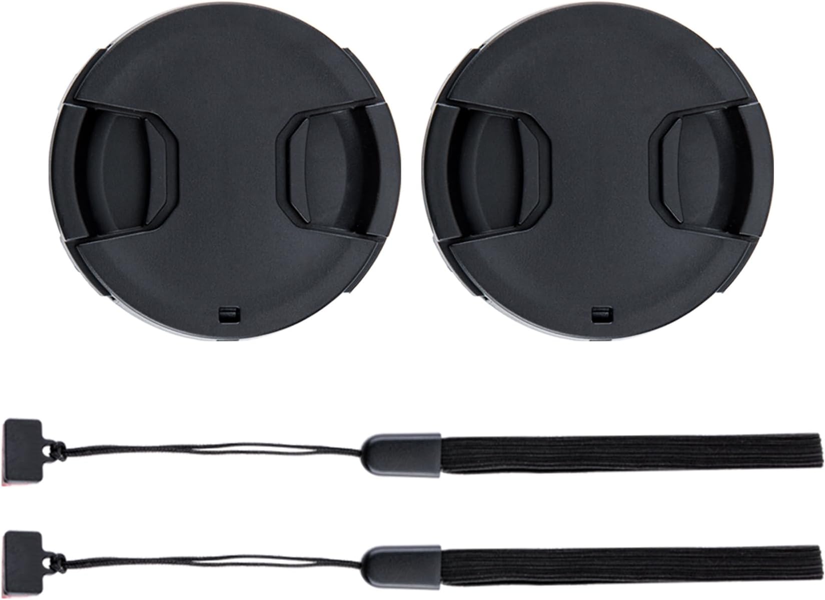 2-Pack 67mm Front Lens Cap Cover with Deluxe Cap Keeper for Canon EOS R RP R6 R6II with RF 24-105mm f4-7.1 Kit Lens for Canon 90D 80D 70D 77D with EF-S 18-135mm Kit Lens & More 67mm Threaded Lenses