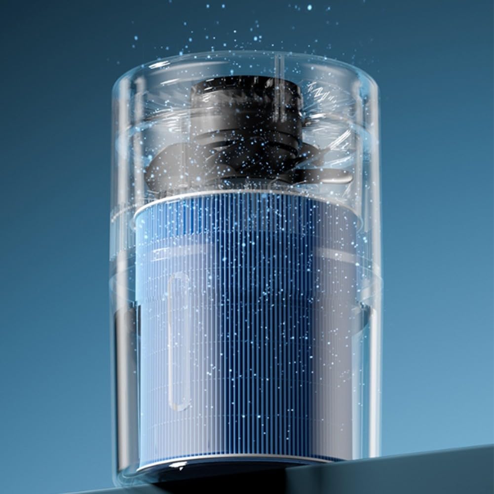 Humidificador de gran capacidad de 4 litros, humidificador evaporativo sin niebla con purificación de iones negativos, purificador de aire silencioso para uso doméstico, dormitorio y oficina