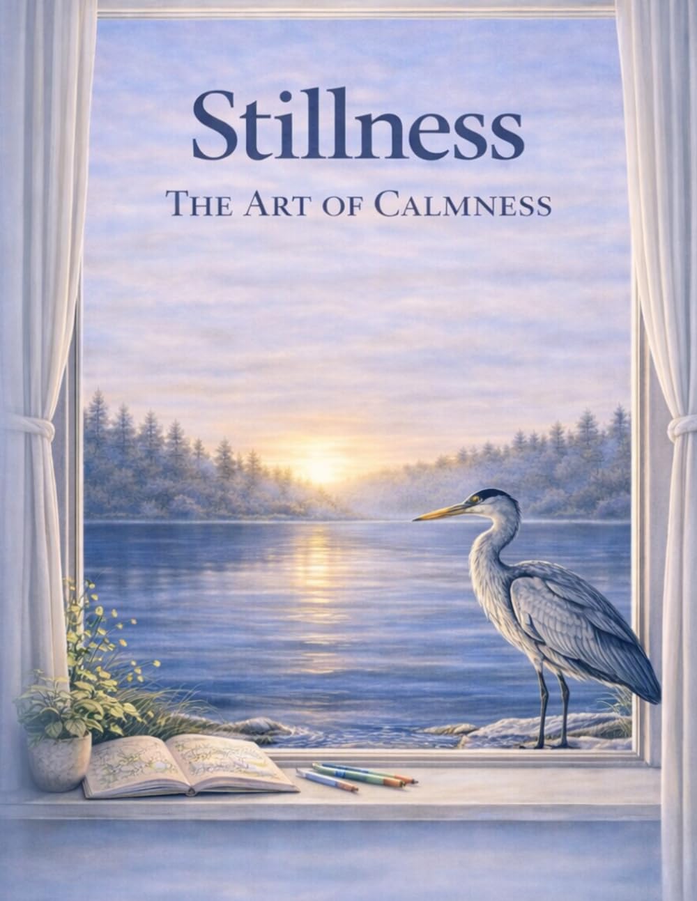 Stillness: The Art of Calmness (The Moon Lily Desk Calm Coloring Collection: Mindfulness Coloring Books for Stress Relief, Relaxation, & Mental Reset)