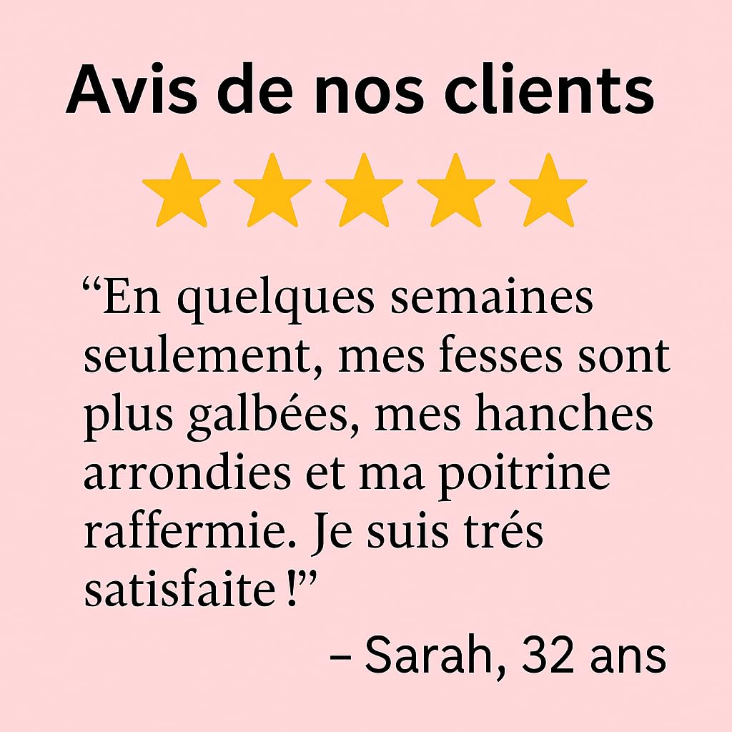 Beurre de Fenugrec Français – Pour Grossir les Fesses et Augmenter le Volume de la Poitrine – Soin Naturel 100G – I Love My Popotin