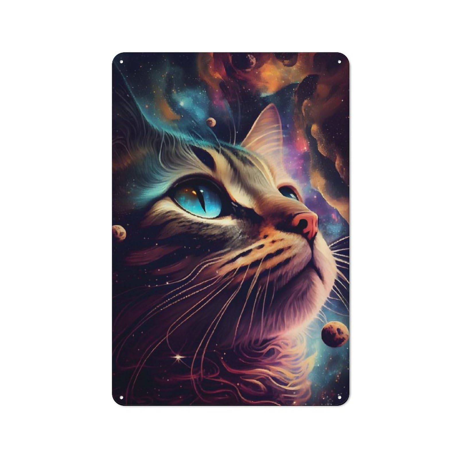 Trippin on Whiskers Cat Vintage Tin Sign 30x20cm for Café Or Restaurant, Suited to Café Owners And Decorators