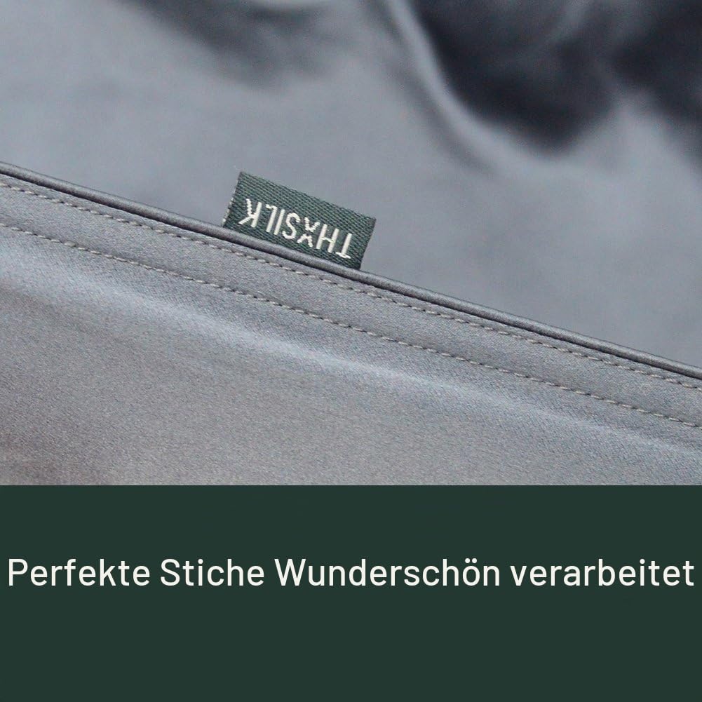 THXSILK Seide Kuscheldecke Sofa Decken - Seidendecke für Couch weich und warm, Wohndecke flauschig als Sofadecke Couchdecke - Innen und außen 100% Seide - Champagner, 135x180 cm