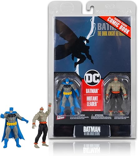McFarlane Toys - DC Direct Page Punchers 2pk Batman & Mutant Leader Figuras de 3 pulgadas con cómic