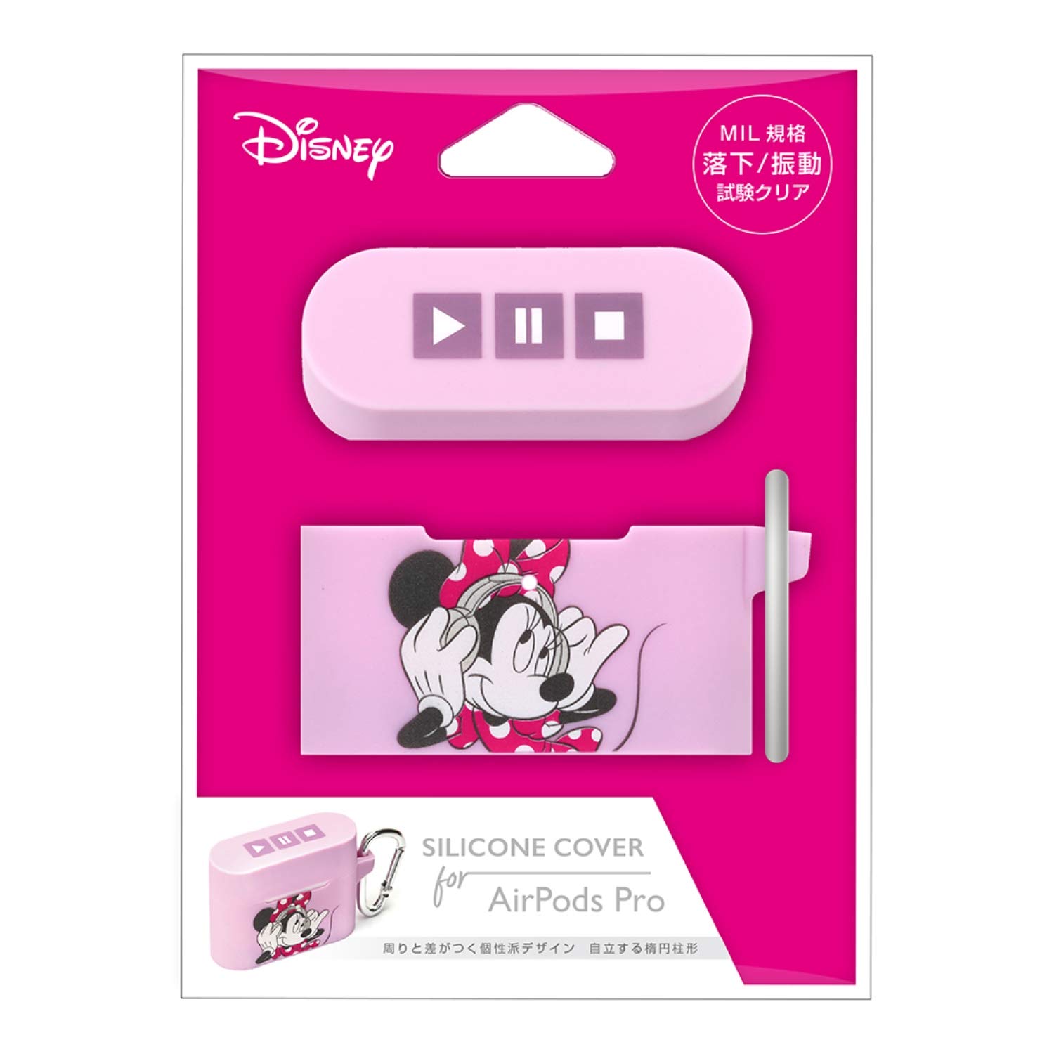 Premium Style AirPods Pro 充電ケース用シリコンカバー ミニーマウス PG-DAPPC03MNE