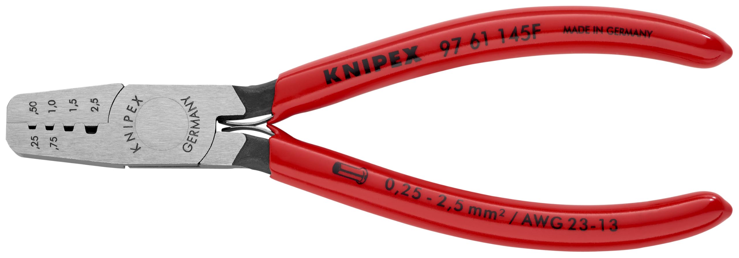 Pince à sertir Knipex 97 61 145 évitez les faux contacts de vos câbles électriques