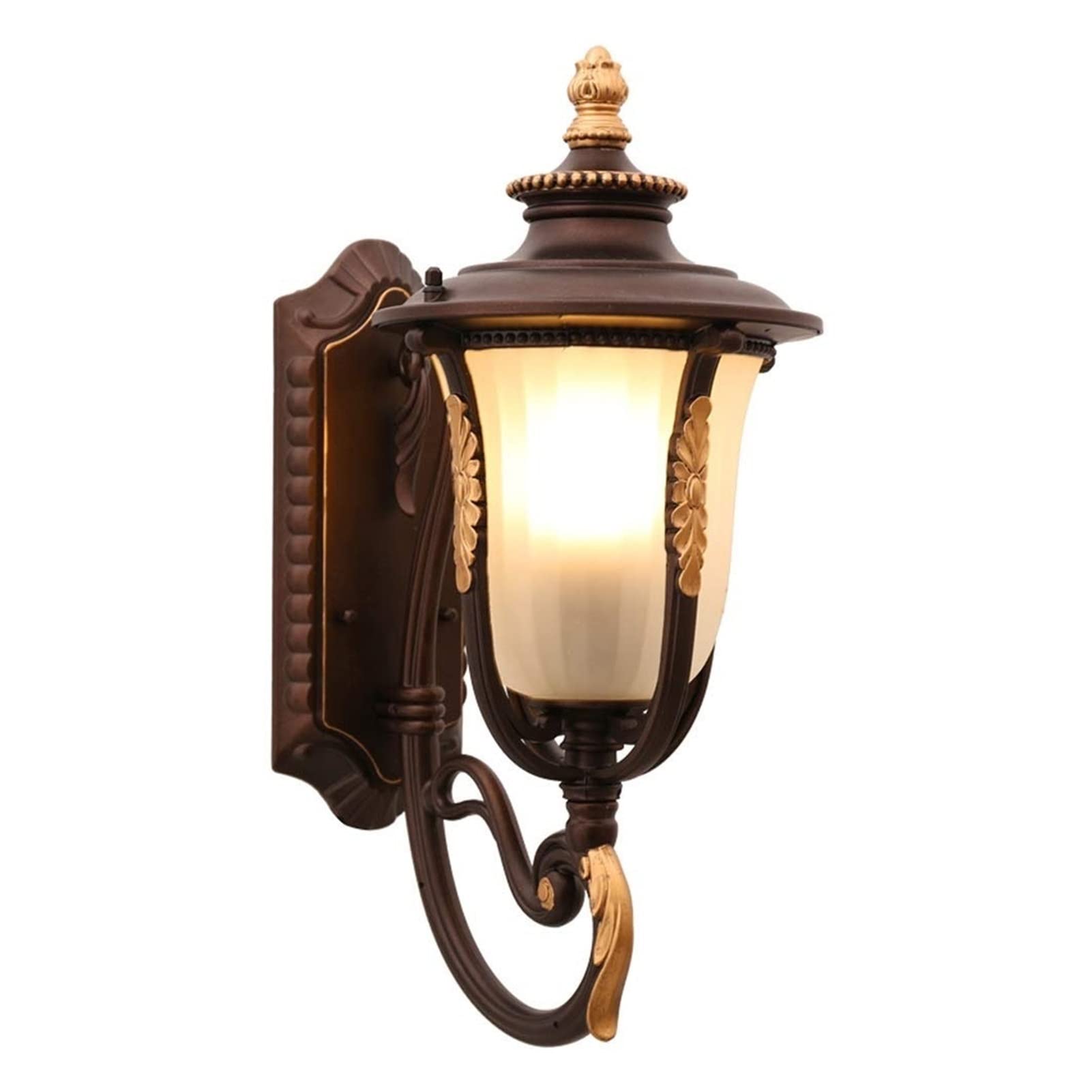 HPTHLY Wall Mounted Light Vintage Industrial E27 Outdoor Wall Light Rainproof Glass Wall Lamp, Wall Mounted Lighting Fixtures Decoration, Anti Rust Waterproo(B)
