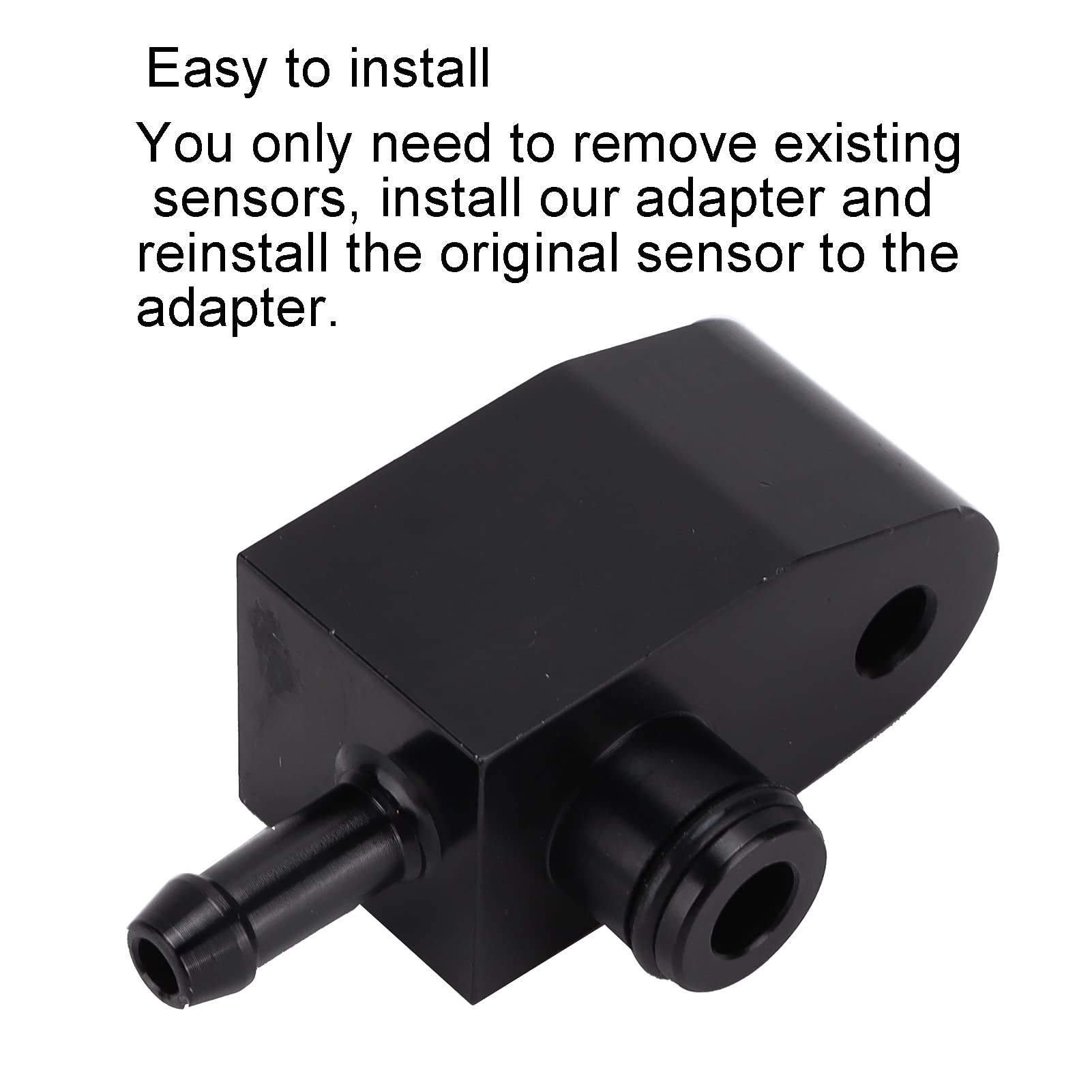 Akozon Adattatore per Manometro Boost Adattatore Sensore Indicatore di Spinta Adattatore per Manometro Turbo Boost Lega di Alluminio Leggera Ricambio Accessorio Auto per S R55 R56