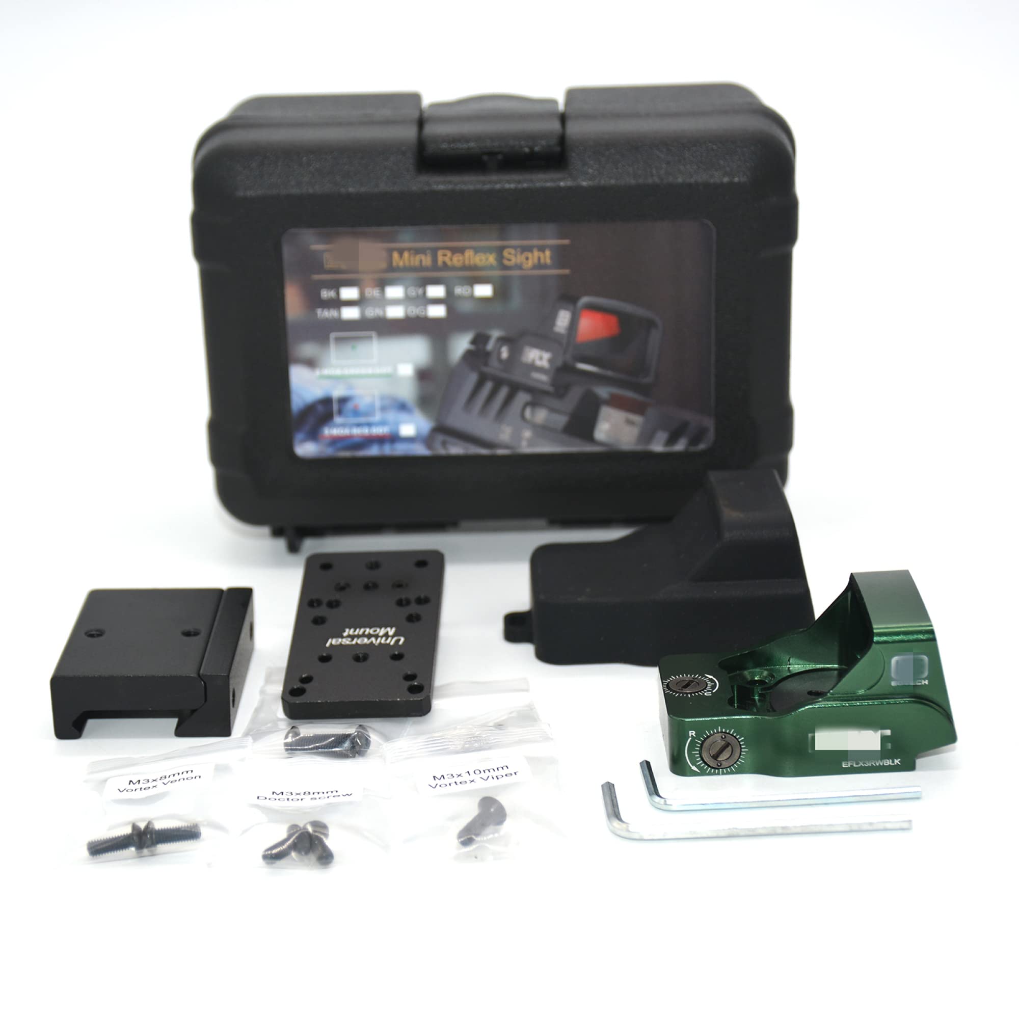 Mini Reflex Tattica Leggera Red DOT, mirino olografico da Caccia Pistola Softair con Attacco G Universale