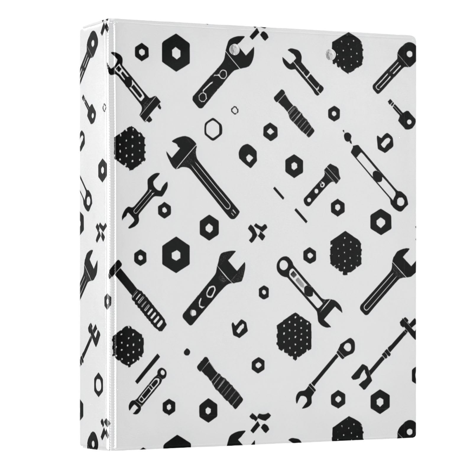 Kcldeci Raccoglitore a 3 anelli con copertina rigida, 3,8 cm, per ufficio, casa, rientro a scuola, confezione da 200 fogli