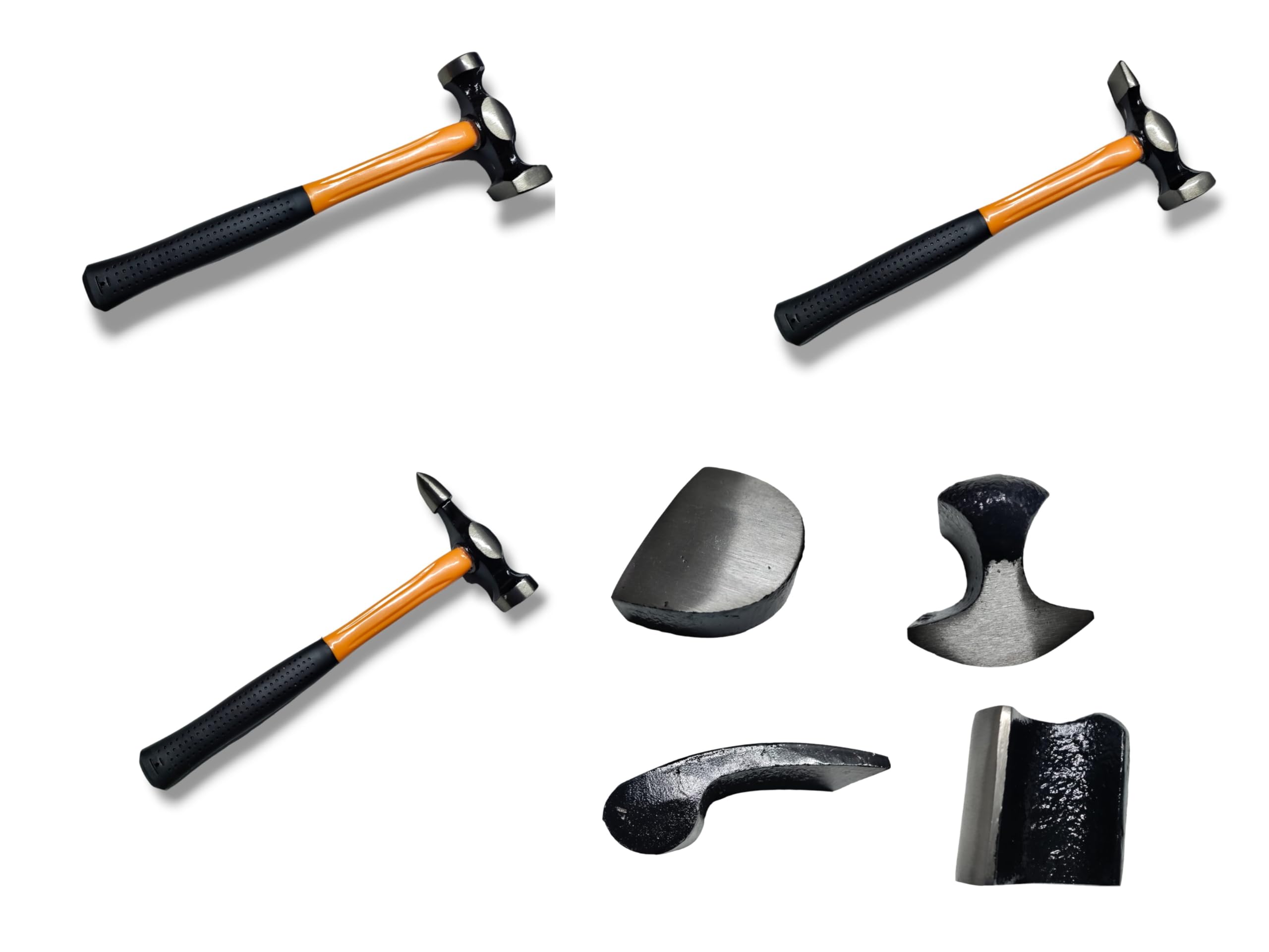 Terryshop74 Kit Riparazione per carrozzieri e carrozzeria 7 Pezzi 3 martelli + 4 Tassi riparazioni Professionali e Fai da Te